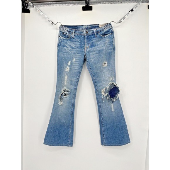 575 Distressed Flare Leg Jeans Womens Size 29 - Picture 4 of 9